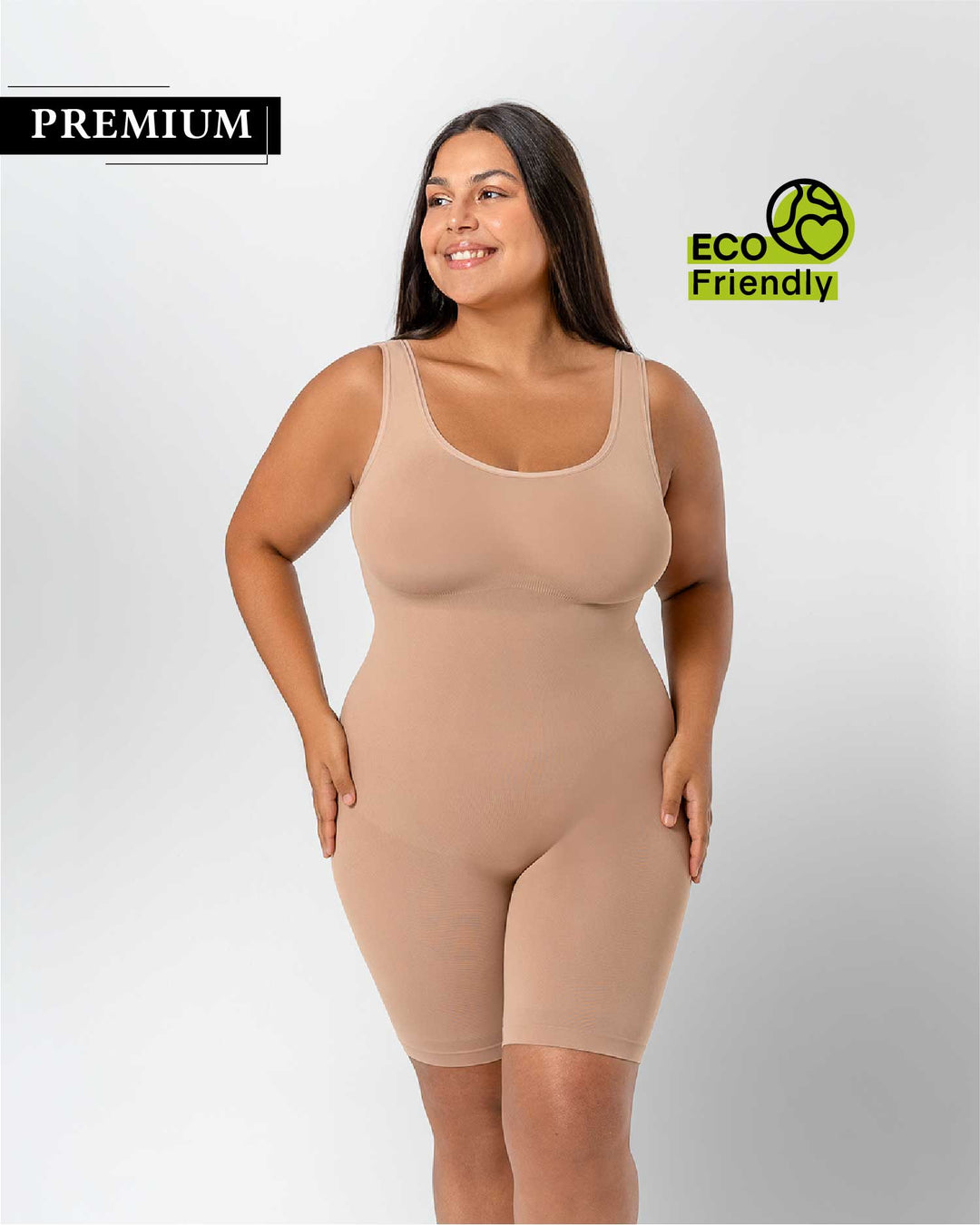 PREMIUM InvisiShape | Eco 🌱 Shaping Body mit Shorts hoher Rücken