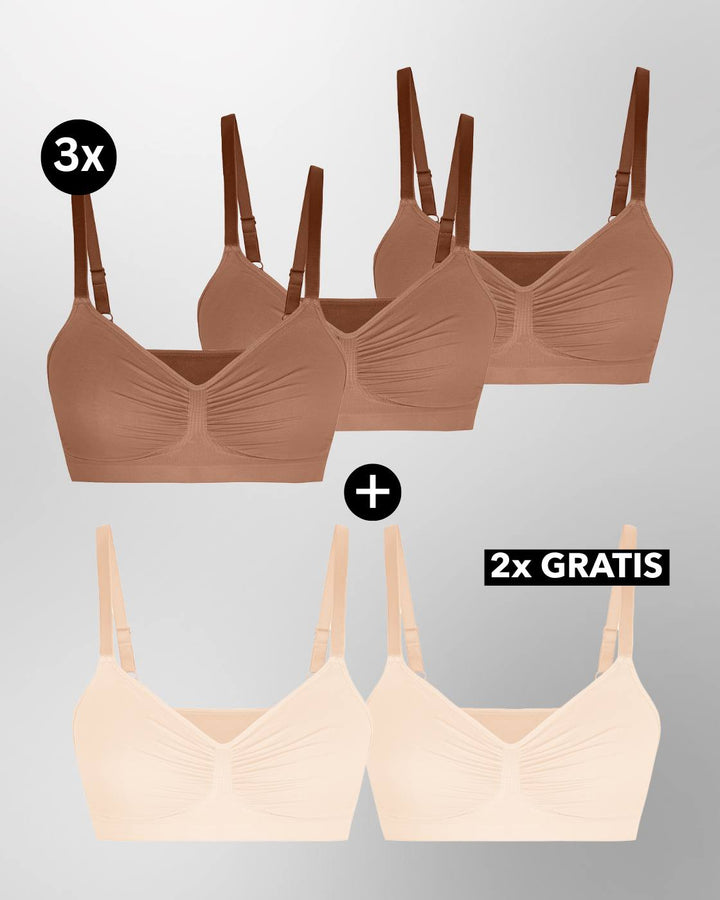 PREMIUM InvisiShape - InvisiBra "Soft" 1.0 - 5er Set