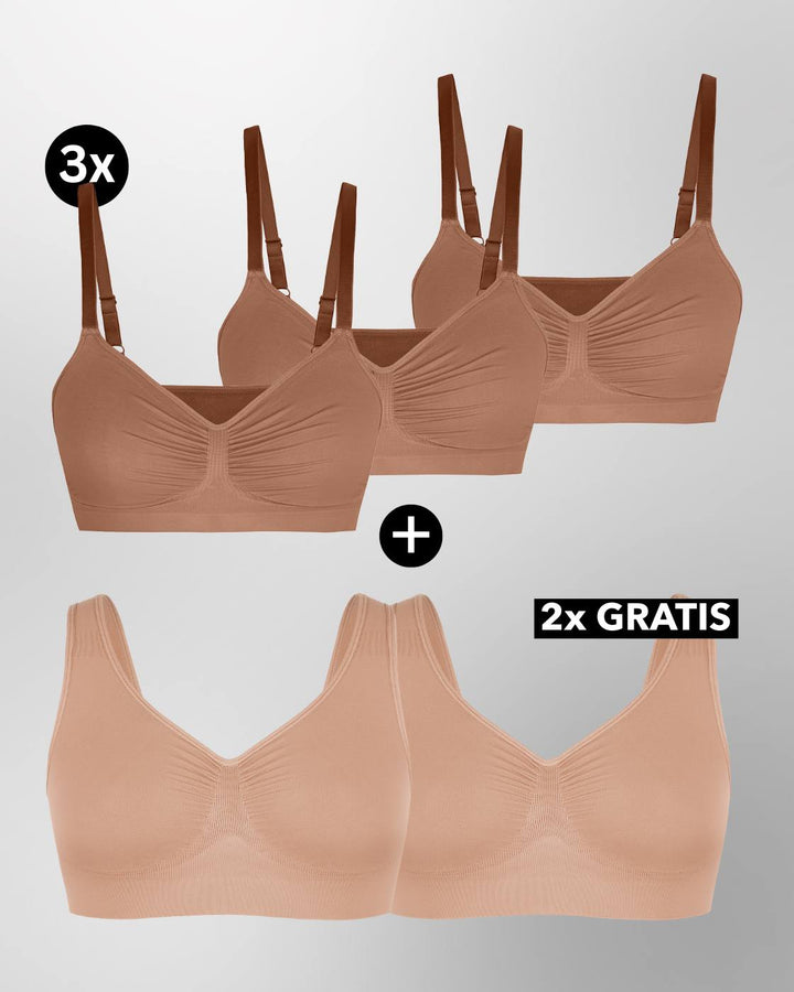 PREMIUM - InvisiBra "Soft" 1.0 & 2.0 - 5er Set