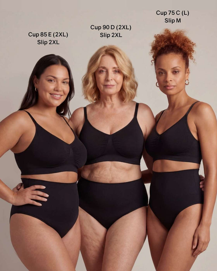 InvisiBra "Soft" 1.0 & 2.0 - Bügellose BHs zum Reinschlüpfen - 4er Set