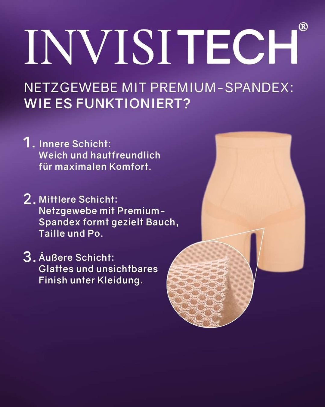 PREMIUM InvisiShape - Shaping Shorts "Soft" - 3er Set