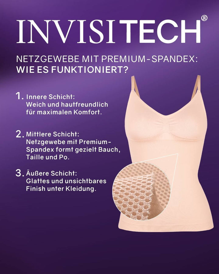 PREMIUM InvisiShape - Shaping Top mit Raffung - 3er Set