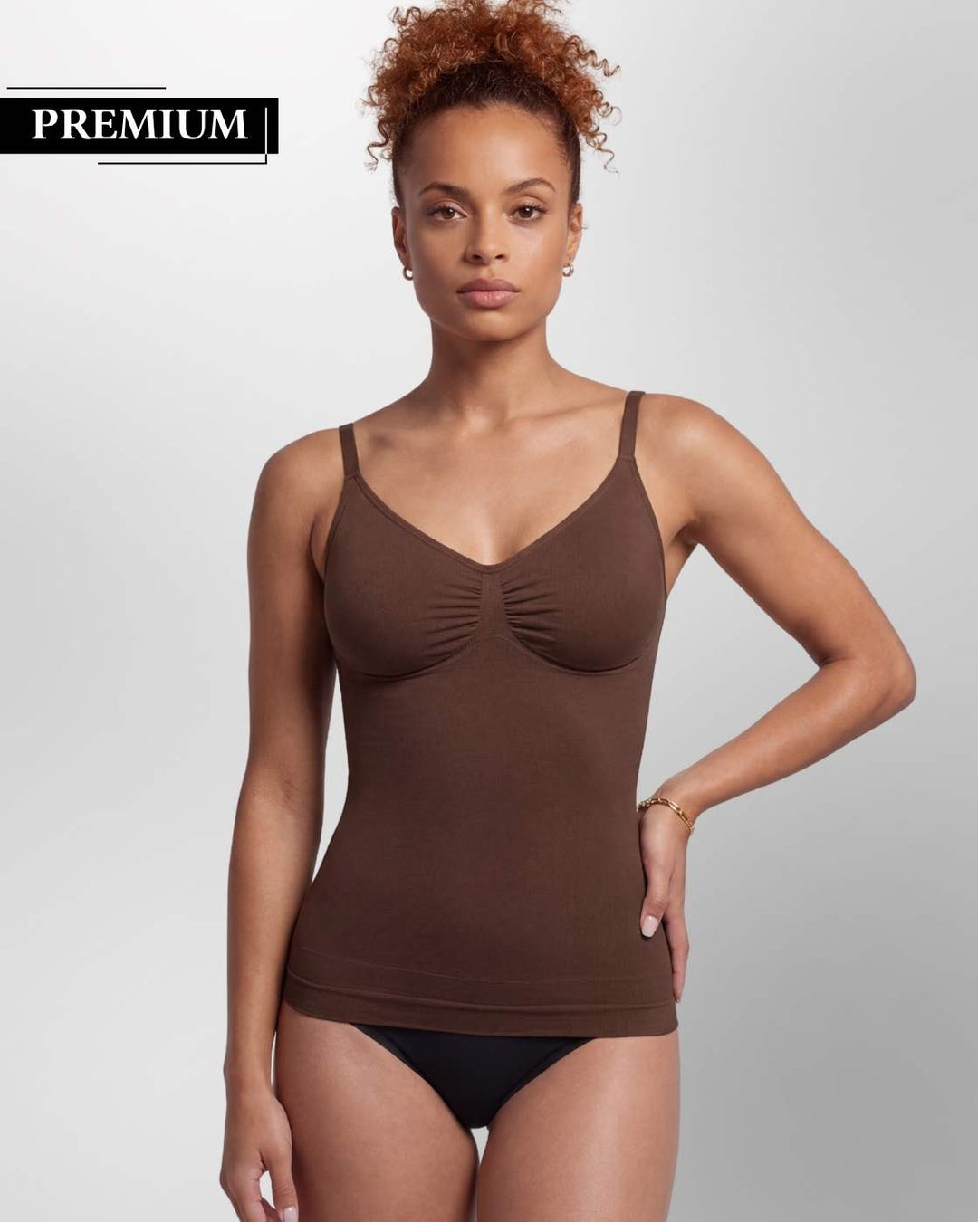 PREMIUM InvisiShape - Top mit verstellbaren Trägern & InvisiBra "Soft" 1.0 - 5er Set