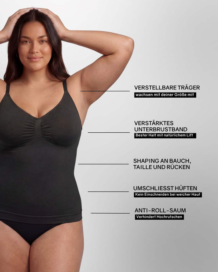 PREMIUM InvisiShape - Top mit verstellbaren Trägern - 3er Set