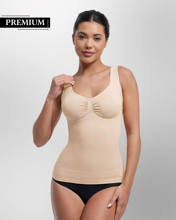 PREMIUM InvisiShape - Top mit breiten Trägern & InvisiBra "Soft" 1.0 - 5er Set