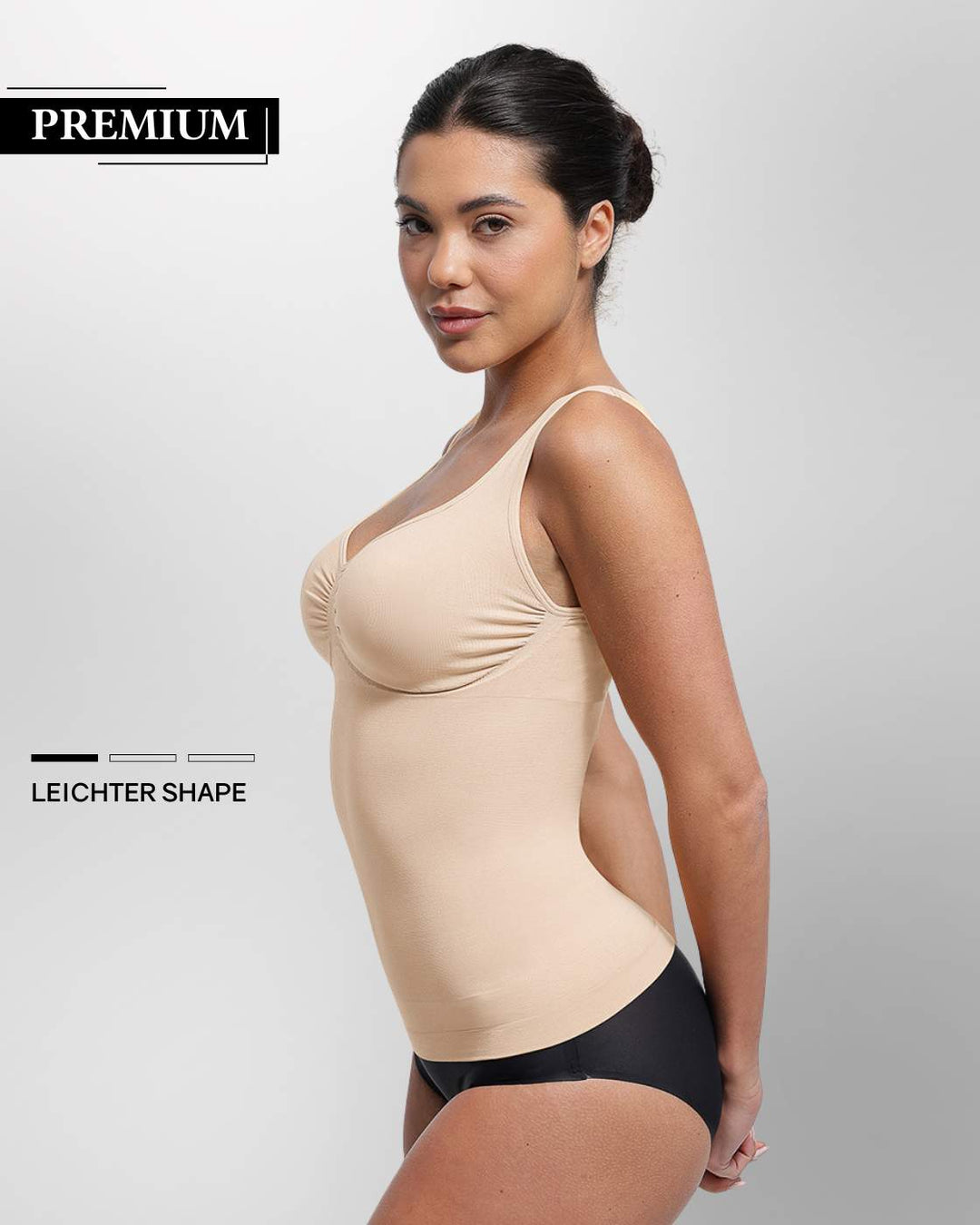 PREMIUM InvisiShape - Top mit breiten Trägern & InvisiBra "Soft" 1.0 - 5er Set